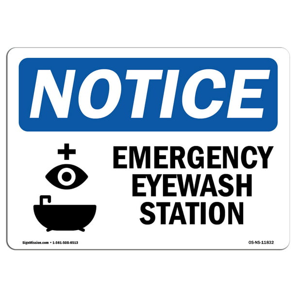 OSHA Emergency Sign Personal Cleaning Station for Dedusting Rigid Plastic Sign Work Site Protect Your Business Warehouse & Shop Area  Made in The USA 